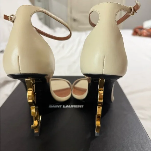 SAINT LAURENT OPYUM SANDAL HEELS - Picture 5 of 10